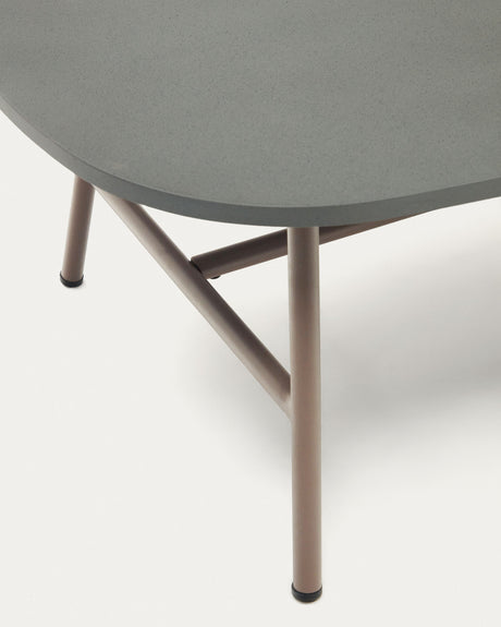 Bramant Beistelltisch aus Stahl mit Finish in Helllila 60 x 60 cm - ZEN ZONE Furniture