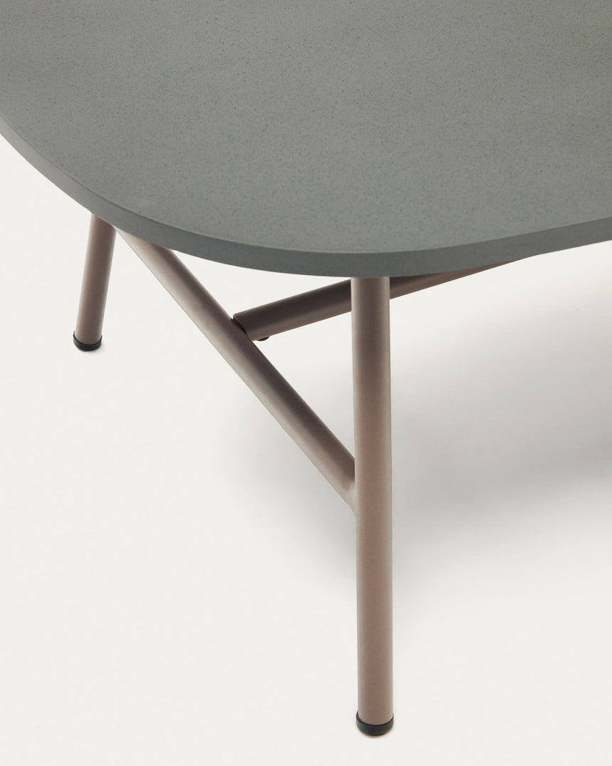 Bramant Beistelltisch aus Stahl mit Finish in Helllila 60 x 60 cm - ZEN ZONE Furniture
