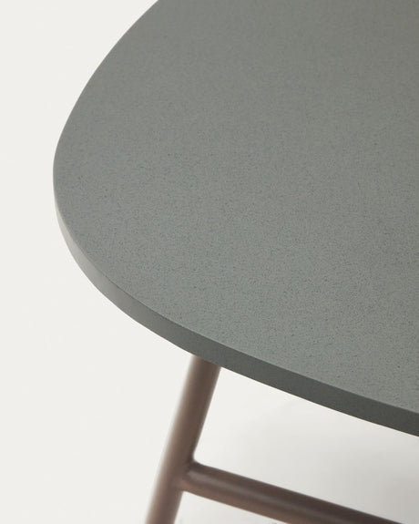 Bramant Beistelltisch aus Stahl mit Finish in Helllila 60 x 60 cm - ZEN ZONE Furniture
