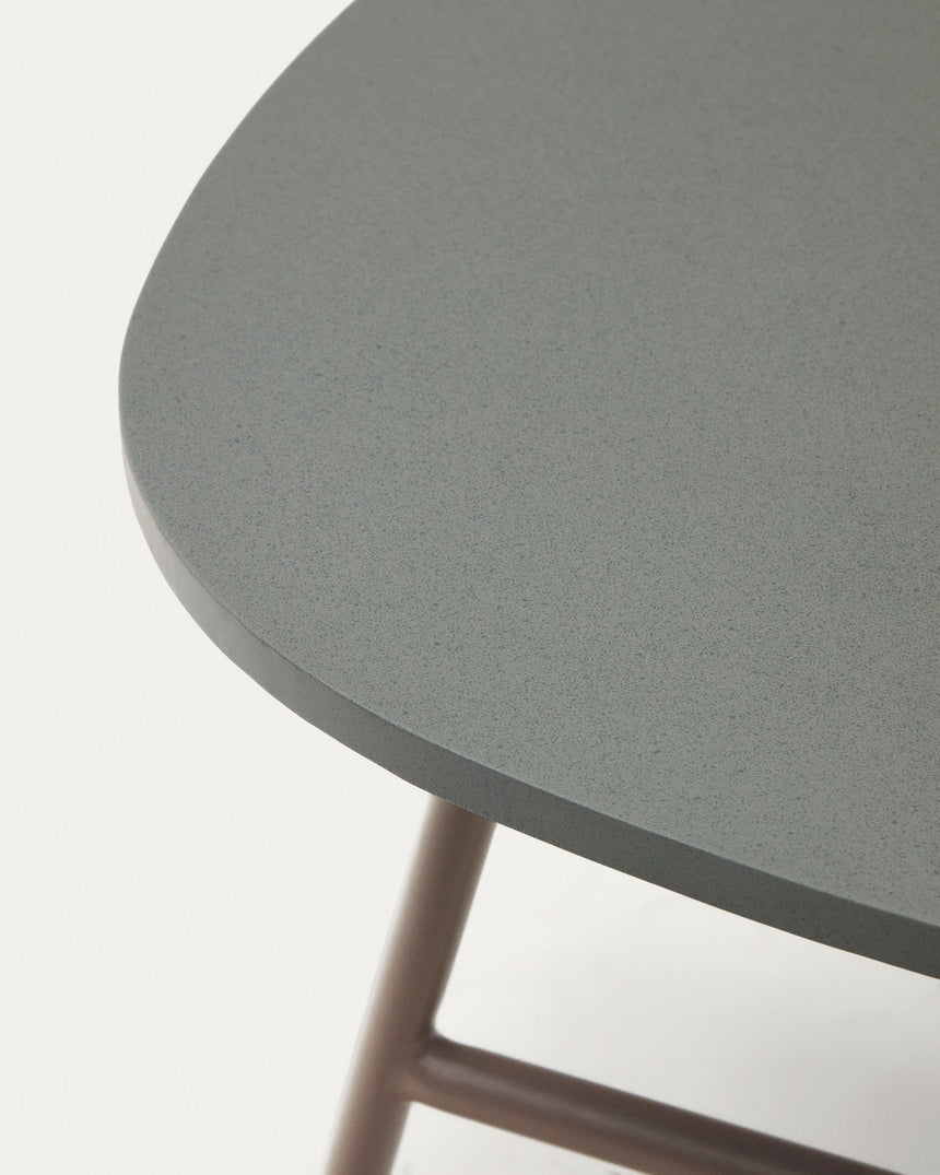 Bramant Beistelltisch aus Stahl mit Finish in Helllila 60 x 60 cm - ZEN ZONE Furniture