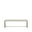 Aiguablava Couchtisch aus Zement in Weiß 135 x 65 cm - ZEN ZONE Furniture