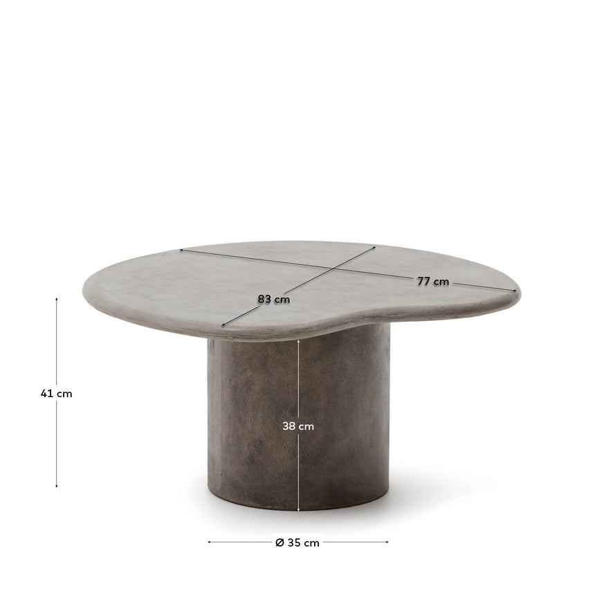 Macarella Couchtisch aus Zement 83 x 77 cm - ZEN ZONE Furniture