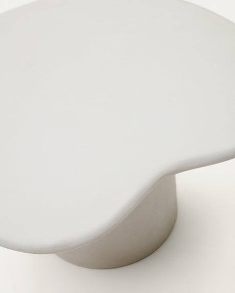 Macarella Couchtisch aus weißem Zement 83 x 77 cm - ZEN ZONE Furniture