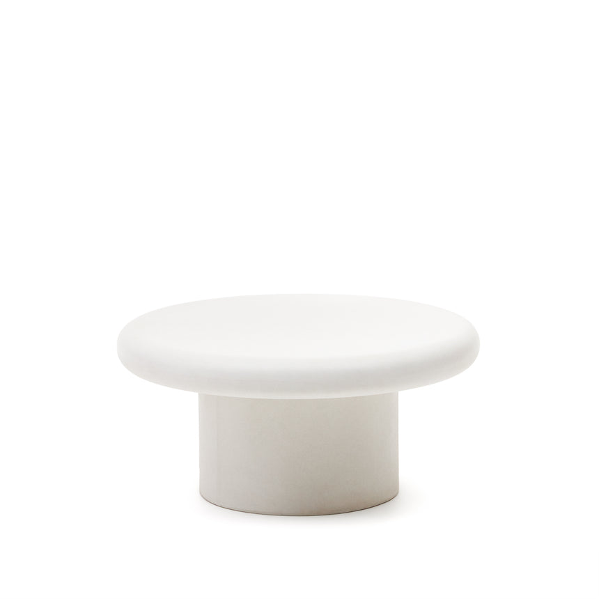 Addaia Couchtisch aus weißem Zement Ø 90 cm - ZEN ZONE Furniture