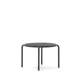 Gartenbeistelltisch Joncols aus Aluminium mit Finish in Grau Ø 60 cm - ZEN ZONE Furniture