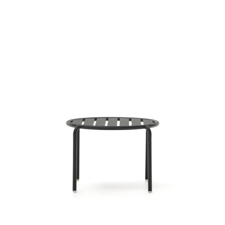 Gartenbeistelltisch Joncols aus Aluminium mit Finish in Grau Ø 60 cm - ZEN ZONE Furniture