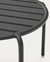 Gartenbeistelltisch Joncols aus Aluminium mit Finish in Grau Ø 60 cm - ZEN ZONE Furniture