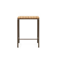 Salguer Hochtisch Outdoor massives Akazienholz Stahl in Braun 70 x 70 cm FSC 100% - ZEN ZONE Furniture
