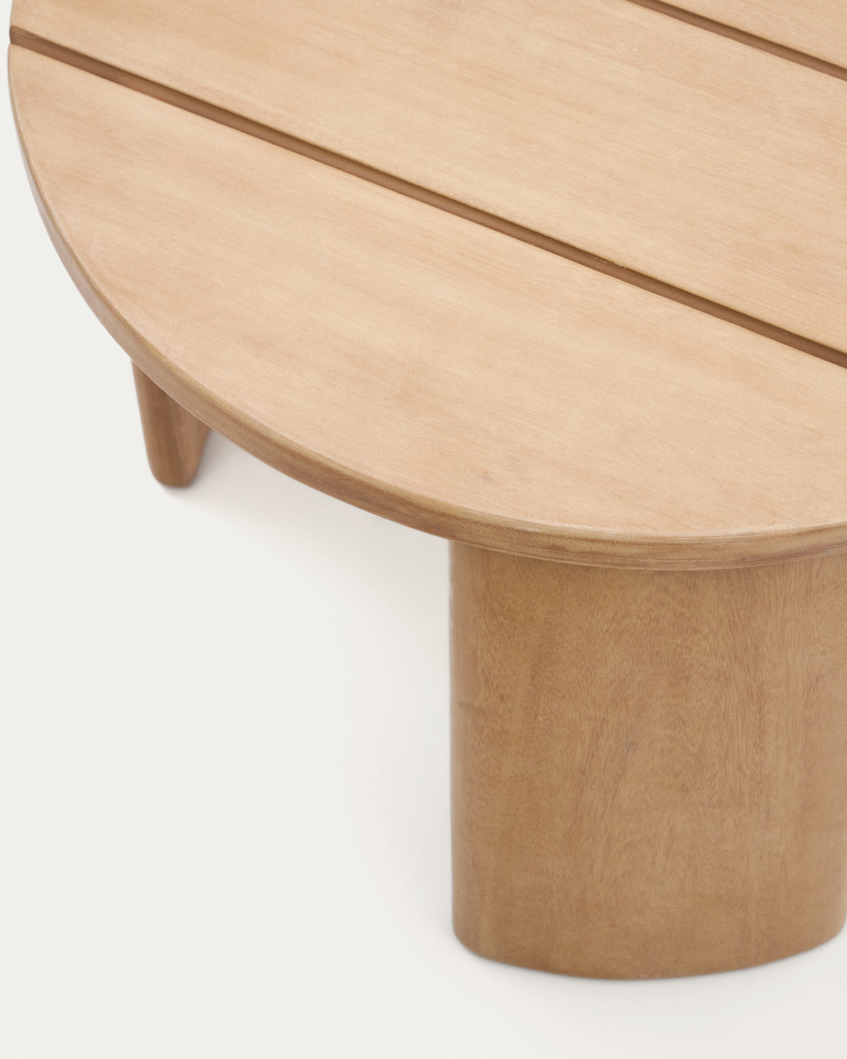 Xoriguer Beistelltisch aus massivem Eukalyptusholz FSC 100% Ø 60 cm - ZEN ZONE Furniture