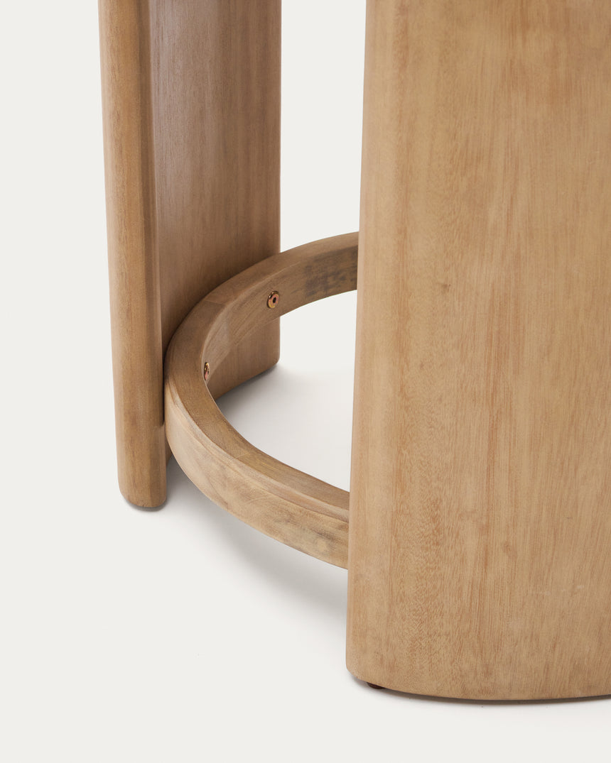 Xoriguer Beistelltisch aus massivem Eukalyptusholz FSC 100% Ø 56 cm - ZEN ZONE Furniture