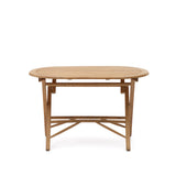 Klapptisch Dandara aus massivem Akazienholz in Naturoptik Ø 120 x 60 cm FSC 100% - ZEN ZONE Furniture