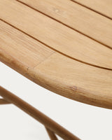 Klapptisch Dandara aus massivem Akazienholz in Naturoptik Ø 120 x 60 cm FSC 100% - ZEN ZONE Furniture