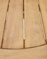 Klapptisch Dandara aus massivem Akazienholz in Naturoptik Ø 120 x 60 cm FSC 100% - ZEN ZONE Furniture