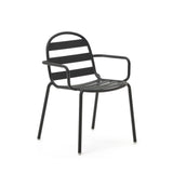 Joncols stapelbarer Gartenstuhl aus Aluminium mit Finish in Grau - ZEN ZONE Furniture