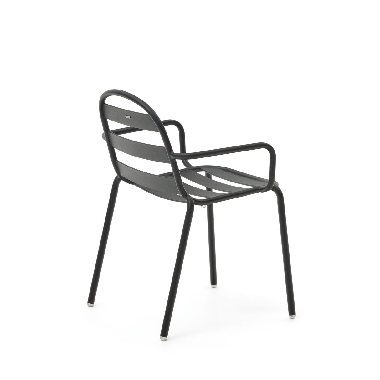Joncols stapelbarer Gartenstuhl aus Aluminium mit Finish in Grau - ZEN ZONE Furniture