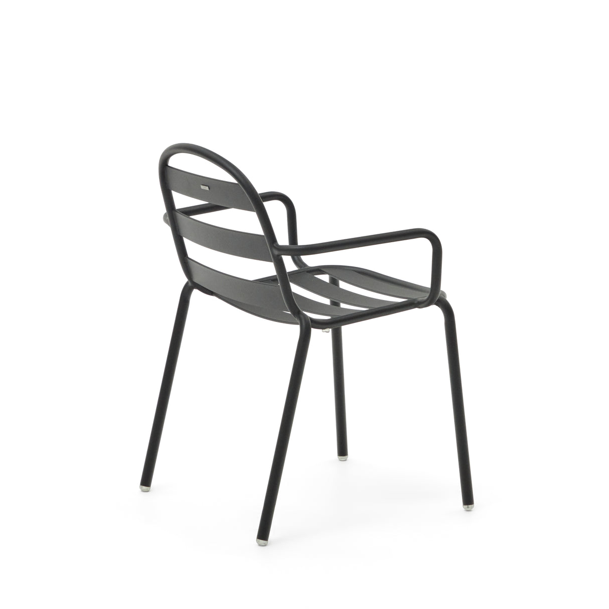 Joncols stapelbarer Gartenstuhl aus Aluminium mit Finish in Grau - ZEN ZONE Furniture