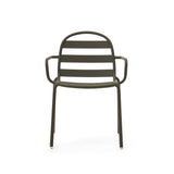 Joncols stapelbarer Gartenstuhl aus Aluminium mit Finish in Grün - ZEN ZONE Furniture