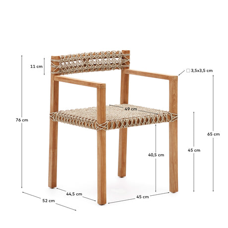Giverola Stuhl aus massivem Teakholz - ZEN ZONE Furniture