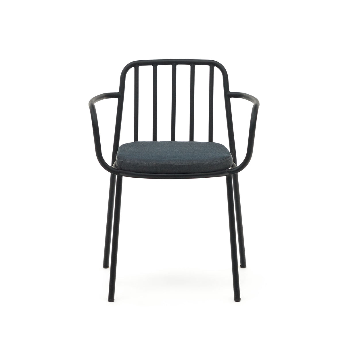 Bramant stapelbarer Stuhl aus Stahl mit schwarzem Finish - ZEN ZONE Furniture