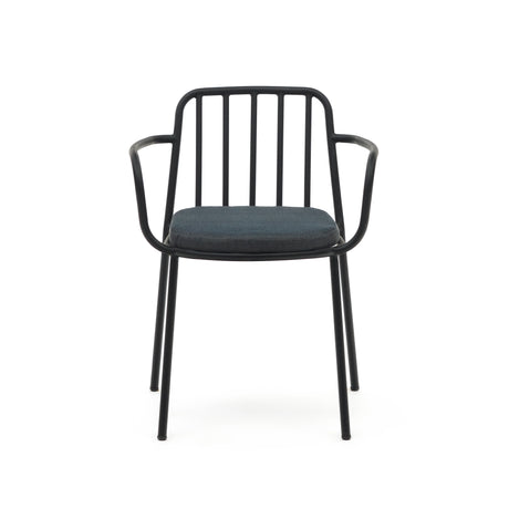 Bramant stapelbarer Stuhl aus Stahl mit schwarzem Finish - ZEN ZONE Furniture