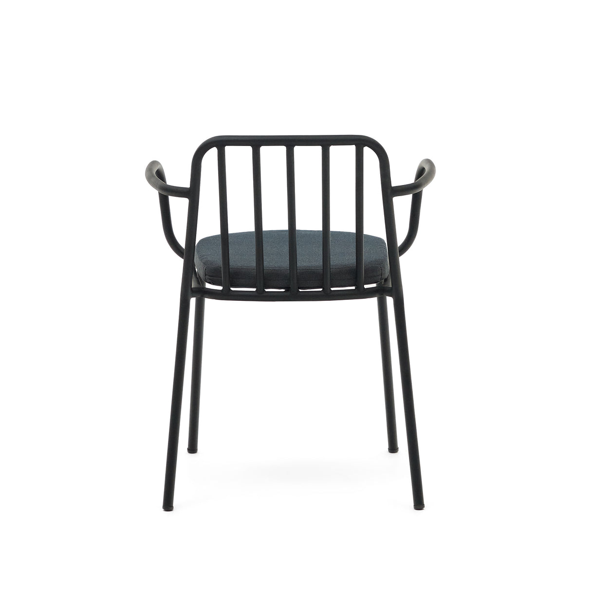 Bramant stapelbarer Stuhl aus Stahl mit schwarzem Finish - ZEN ZONE Furniture
