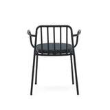 Bramant stapelbarer Stuhl aus Stahl mit schwarzem Finish - ZEN ZONE Furniture
