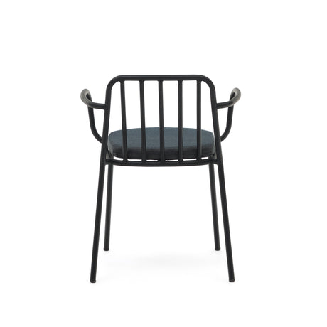 Bramant stapelbarer Stuhl aus Stahl mit schwarzem Finish - ZEN ZONE Furniture