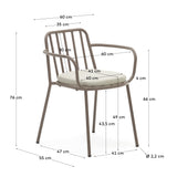 Bramant stapelbarer Stuhl aus Stahl mit Finish in Helllila - ZEN ZONE Furniture