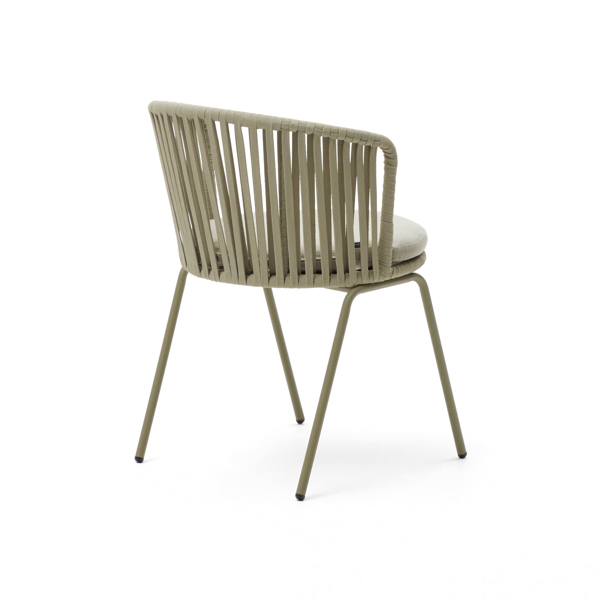 Saconca Outdoor Stuhl aus Seil und verzinktem Stahl in Grün - ZEN ZONE Furniture