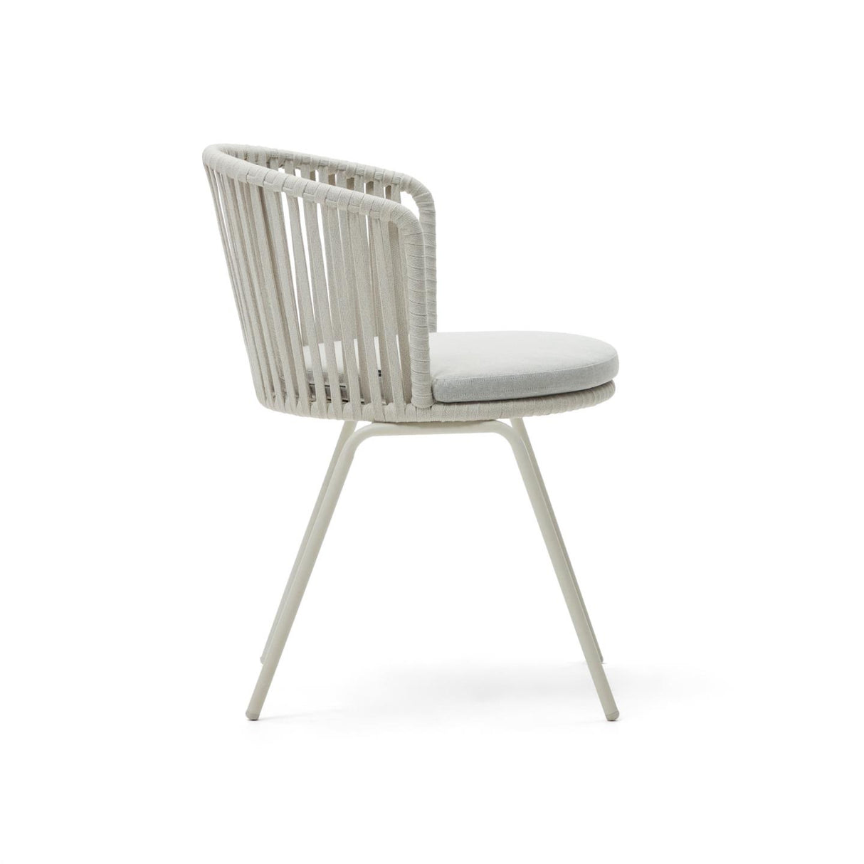 Saconca Stuhl outdoor aus Seil und Stahl mit Finish in Grau - ZEN ZONE