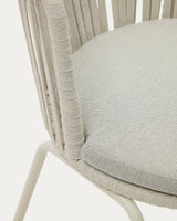 Saconca Stuhl outdoor aus Seil und Stahl mit Finish in Grau - ZEN ZONE Furniture
