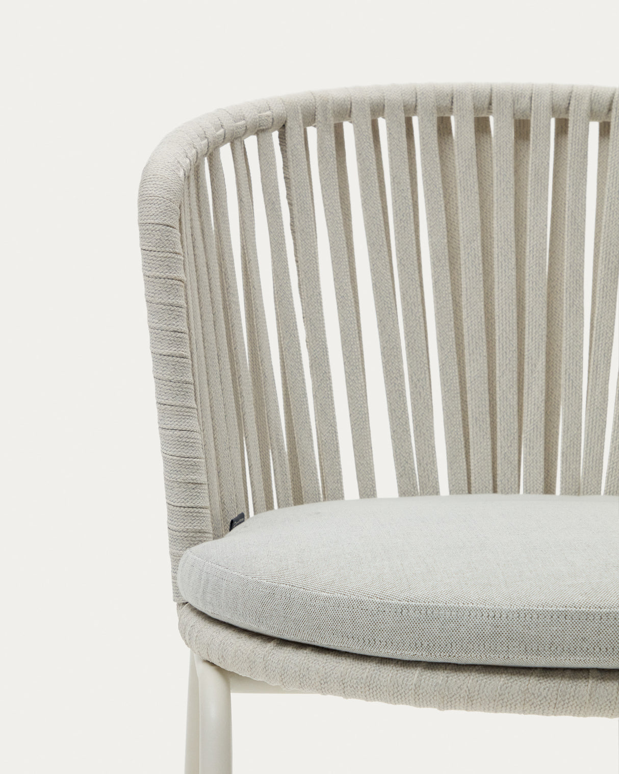 Saconca Stuhl outdoor aus Seil und Stahl mit Finish in Grau - ZEN ZONE Furniture