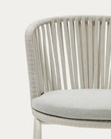 Saconca Stuhl outdoor aus Seil und Stahl mit Finish in Grau - ZEN ZONE Furniture