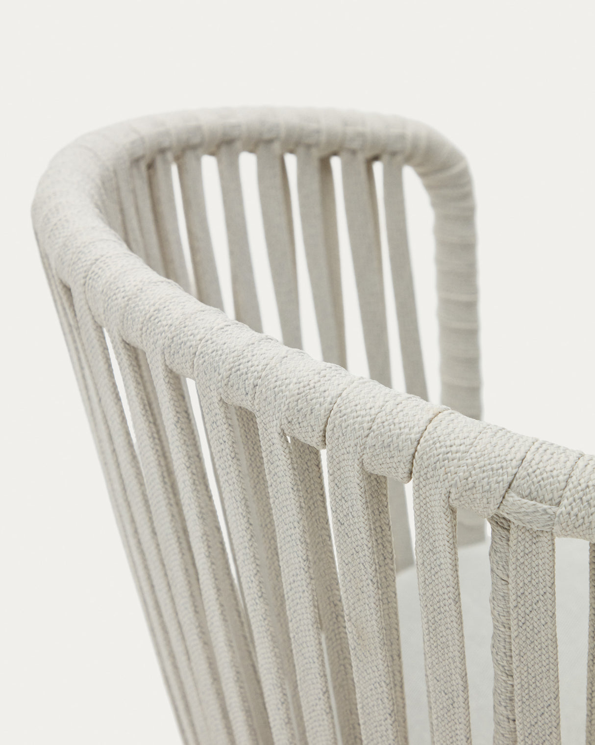 Saconca Stuhl outdoor aus Seil und Stahl mit Finish in Grau - ZEN ZONE Furniture