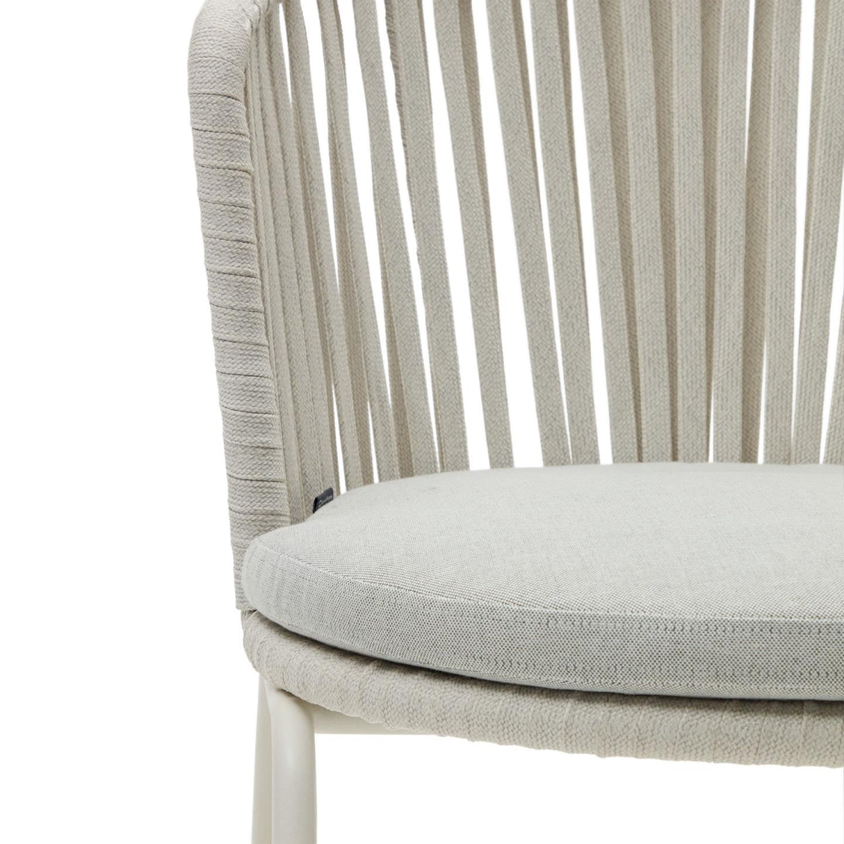 Saconca Stuhl outdoor aus Seil und Stahl mit Finish in Grau - ZEN ZONE