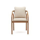 Malaret stapelbarer Stuhl aus massivem Eukalyptusholz und Seil in Beige 100% FSC - ZEN ZONE Furniture