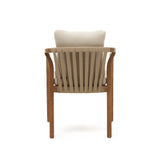 Malaret stapelbarer Stuhl aus massivem Eukalyptusholz und Seil in Beige 100% FSC - ZEN ZONE Furniture