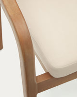 Malaret stapelbarer Stuhl aus massivem Eukalyptusholz und Seil in Beige 100% FSC - ZEN ZONE Furniture
