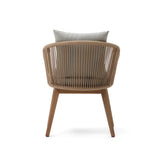 Portalo Stuhl aus Seil in Beige und Beinen massives Akazienholz 100% FSC - ZEN ZONE Furniture