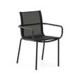 Galdana stapelbarer Gartenstuhl aus Aluminium mit dunkelgrauem Finish - ZEN ZONE Furniture