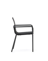 Galdana stapelbarer Gartenstuhl aus Aluminium mit dunkelgrauem Finish - ZEN ZONE Furniture