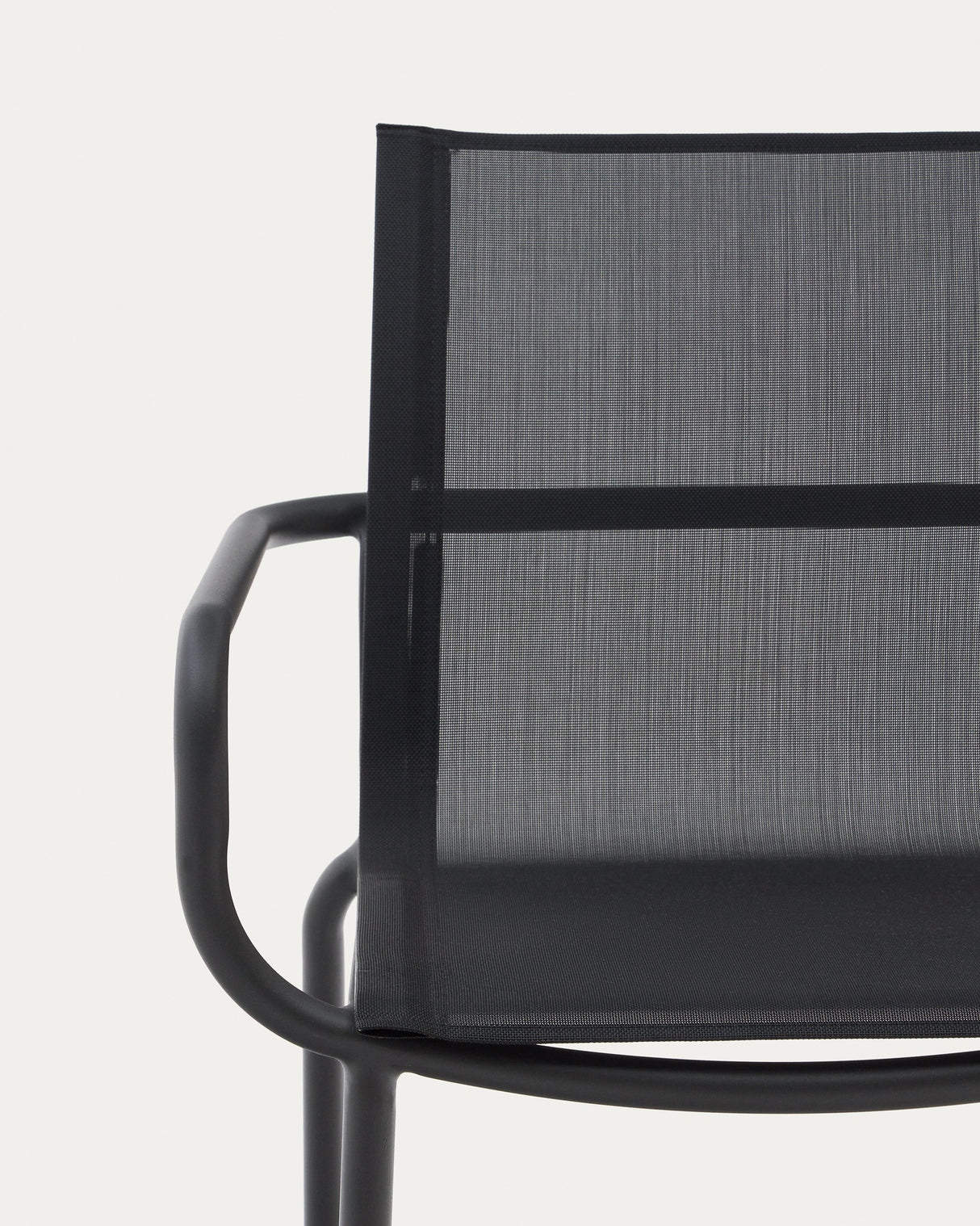 Galdana stapelbarer Gartenstuhl aus Aluminium mit dunkelgrauem Finish - ZEN ZONE Furniture
