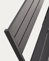 Faltbare Gartenbank Torreta aus Aluminium mit dunkelgrauem Finish - ZEN ZONE Furniture