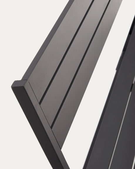 Faltbare Gartenbank Torreta aus Aluminium mit dunkelgrauem Finish - ZEN ZONE Furniture