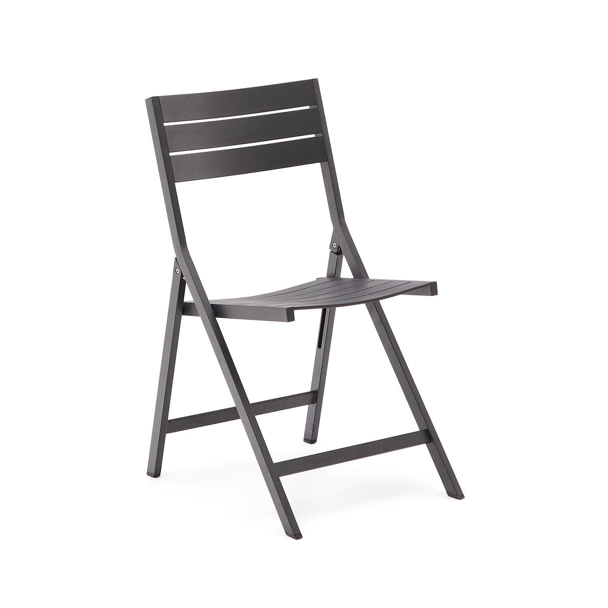 Faltbarer GartenstuhlTorreta aus Aluminium mit dunkelgrauem Finish - ZEN ZONE Furniture