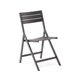 Faltbarer GartenstuhlTorreta aus Aluminium mit dunkelgrauem Finish - ZEN ZONE Furniture