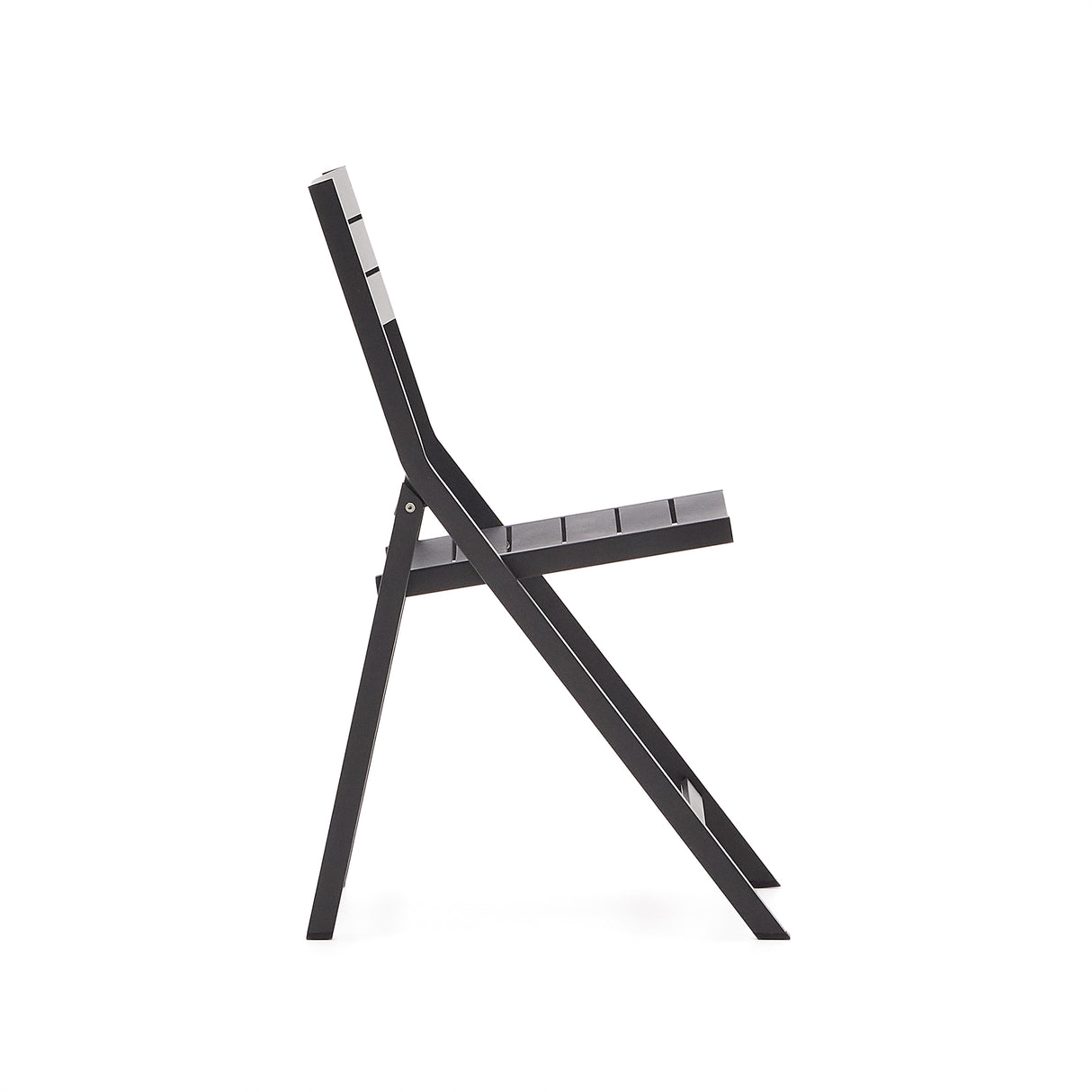 Faltbarer GartenstuhlTorreta aus Aluminium mit dunkelgrauem Finish - ZEN ZONE Furniture