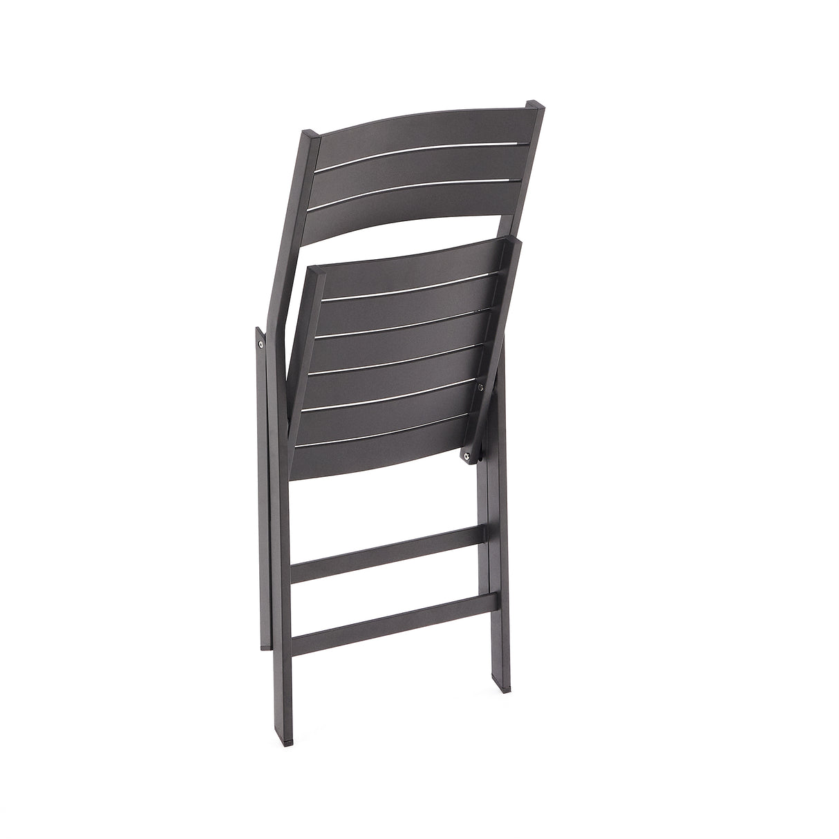 Faltbarer GartenstuhlTorreta aus Aluminium mit dunkelgrauem Finish - ZEN ZONE Furniture