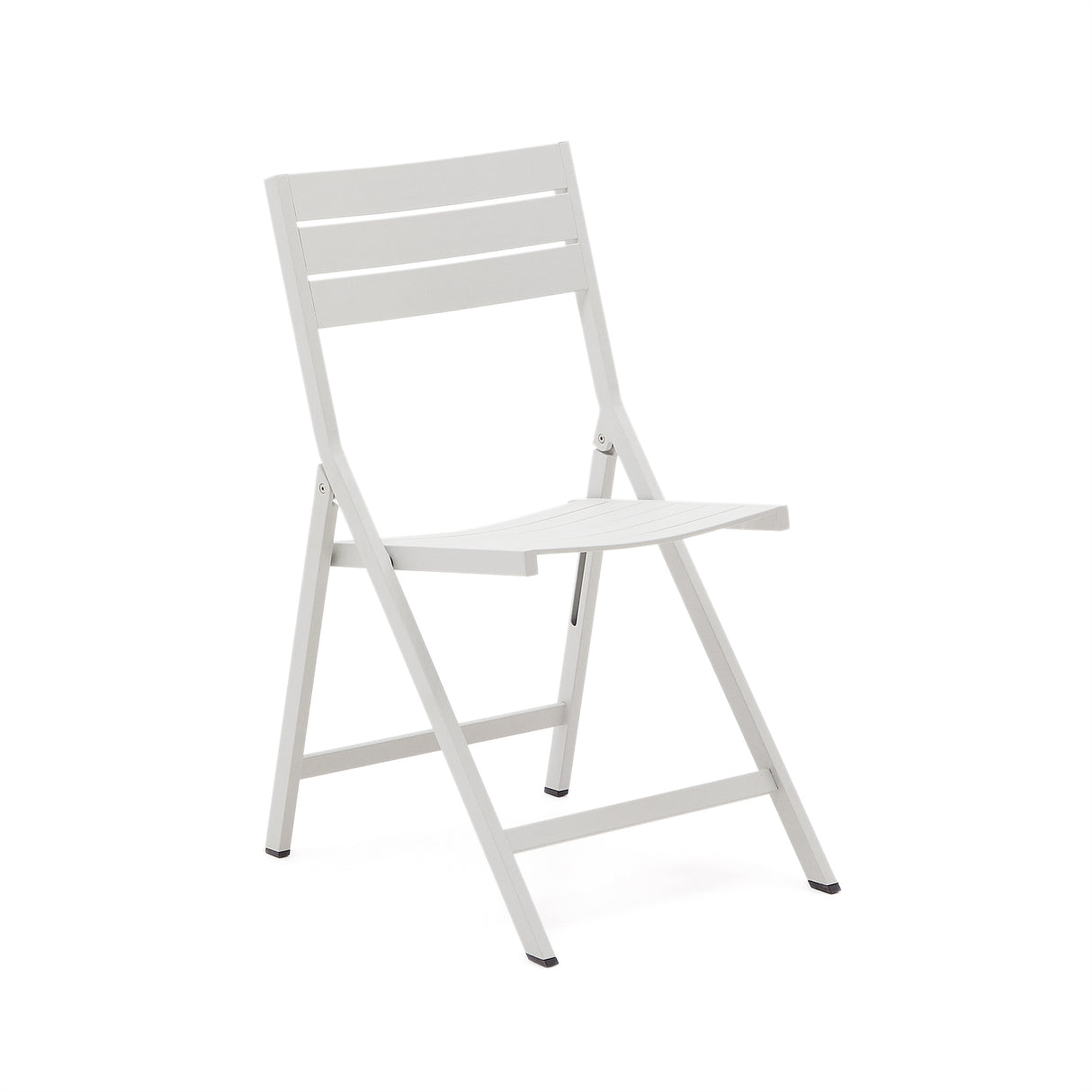 Faltbarer GartenstuhlTorreta aus Aluminium mit hellgrauem Finish - ZEN ZONE Furniture