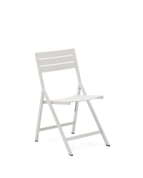 Faltbarer GartenstuhlTorreta aus Aluminium mit hellgrauem Finish - ZEN ZONE Furniture